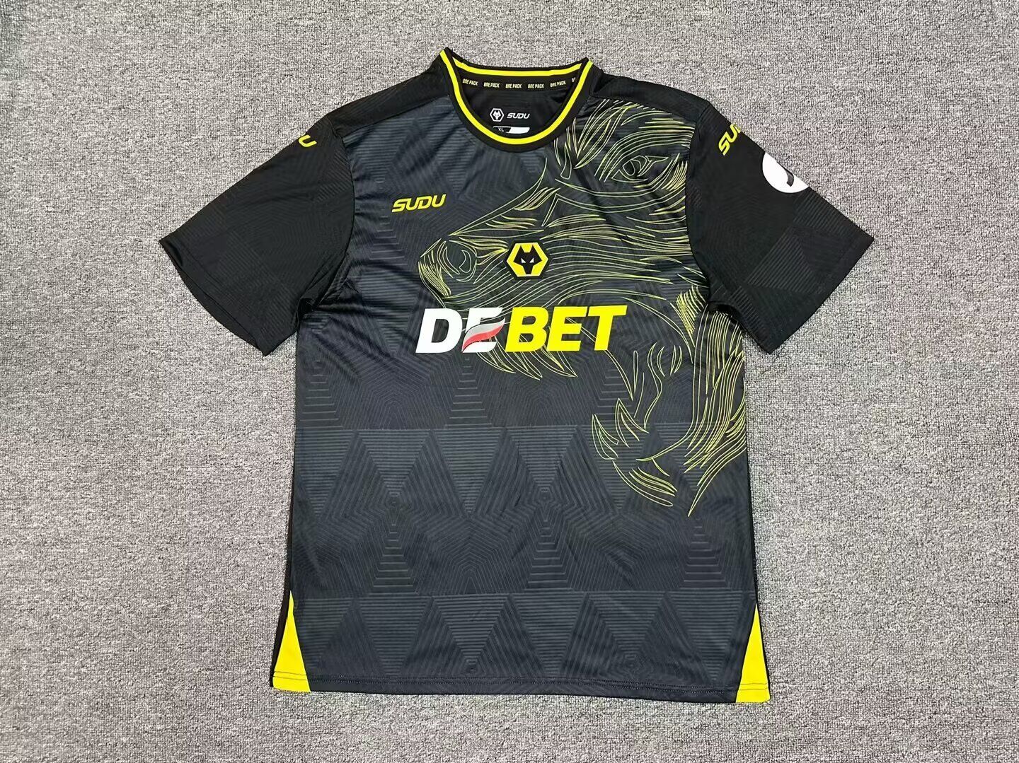 AAA Quality Wolves 24/25 Away Black Soccer Jersey